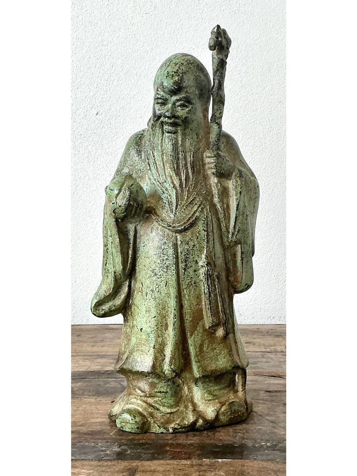 Vintage Asian Patinated Bronze Character — additional photo 2