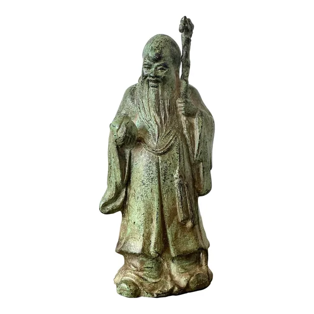 Vintage Asian Patinated Bronze Character — additional photo 6