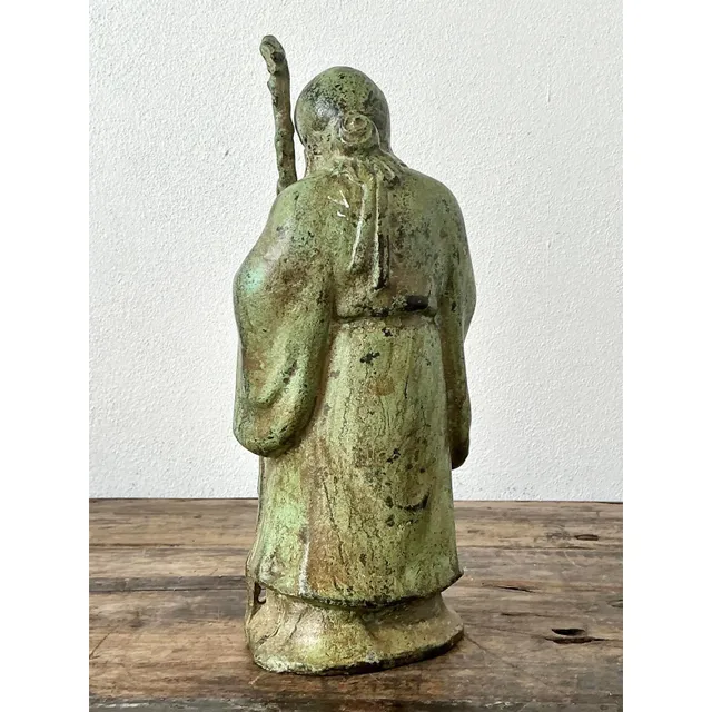 Vintage Asian Patinated Bronze Character — additional photo 4