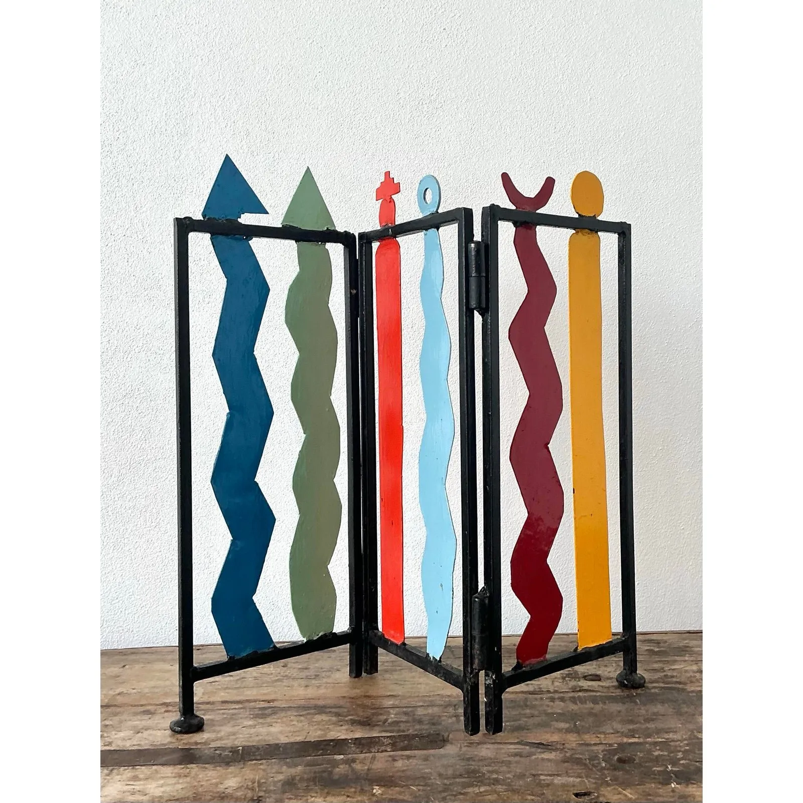 Vintage Postmodern Table Top Screen — additional photo 2