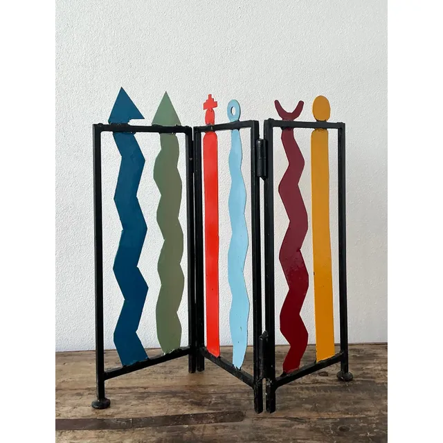 Vintage Postmodern Table Top Screen — additional photo 4