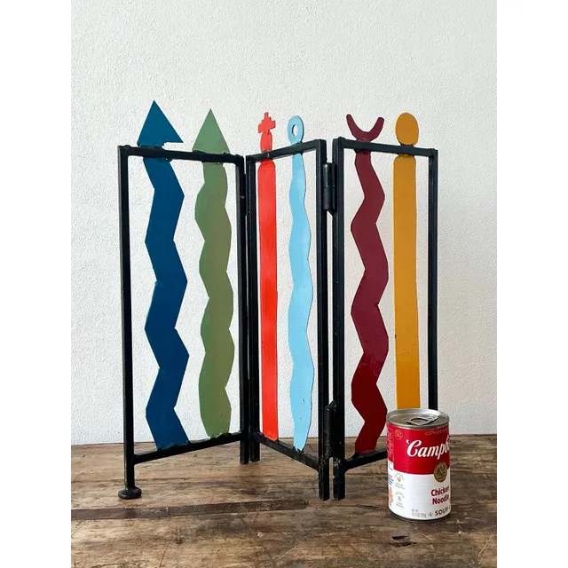 Vintage Postmodern Table Top Screen — additional photo 5
