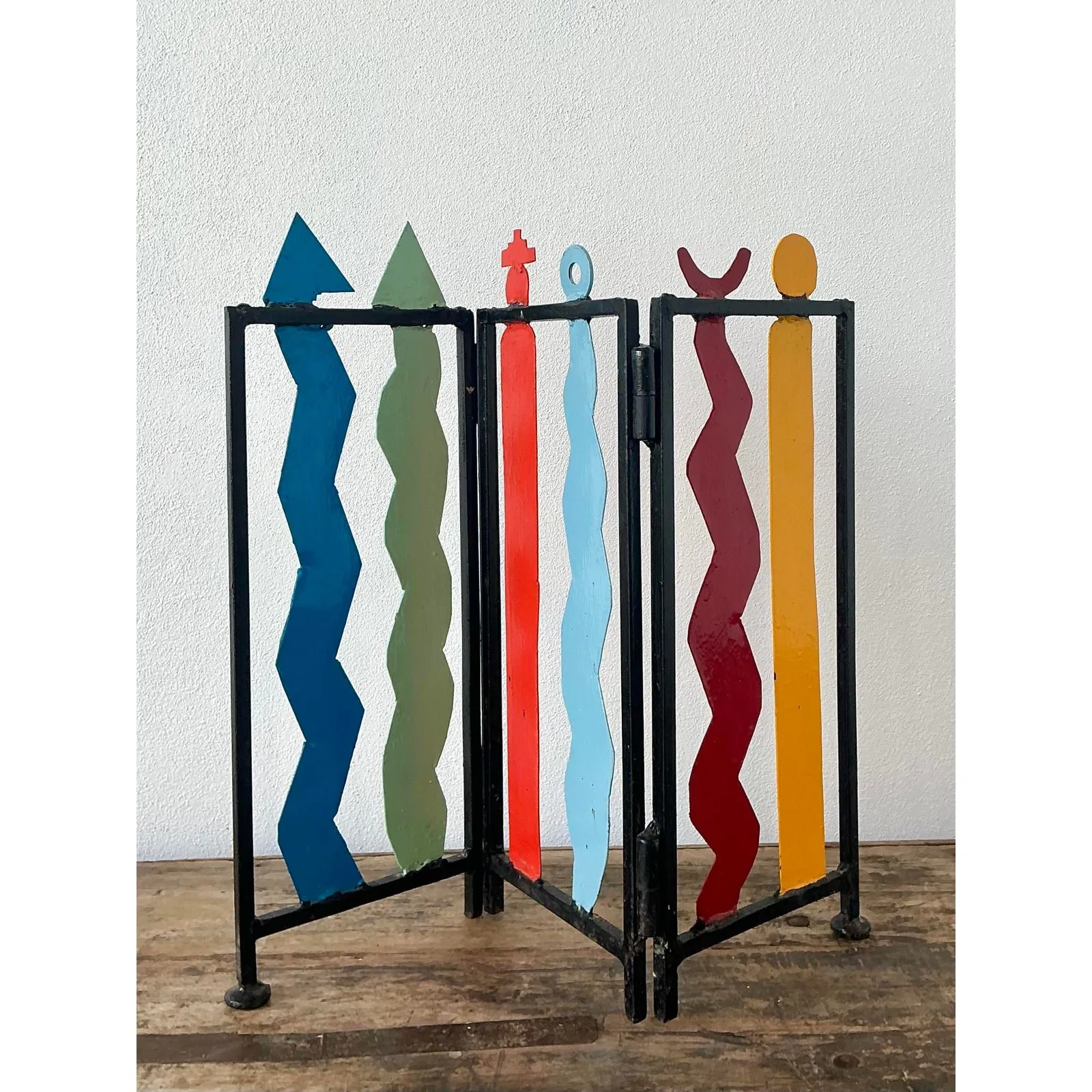 Vintage Postmodern Table Top Screen — additional photo 7