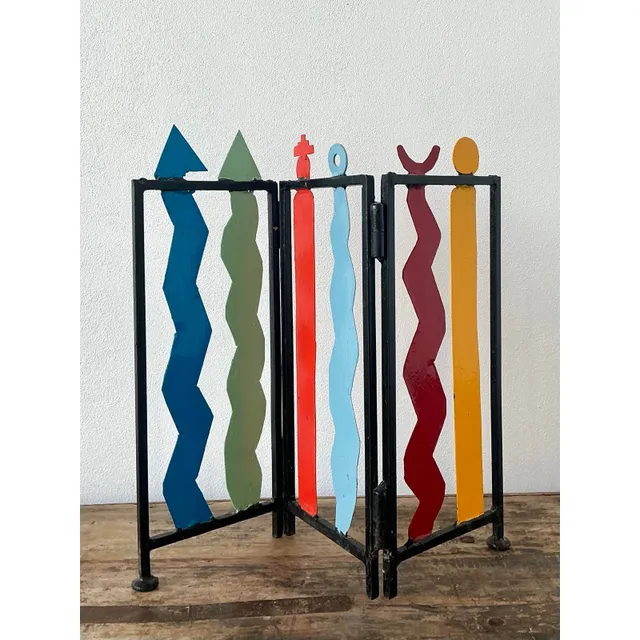 Vintage Postmodern Table Top Screen — additional photo 8