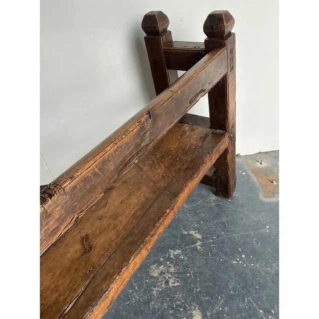 Vintage 18th Century Monumental Spanish Bench — additional photo 4