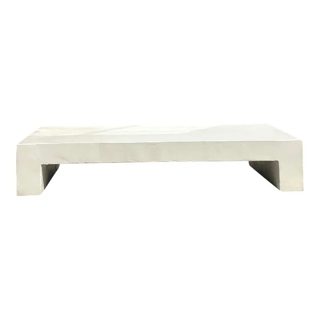 Boho Monumental Textured Concrete Coffee Table — additional photo 1