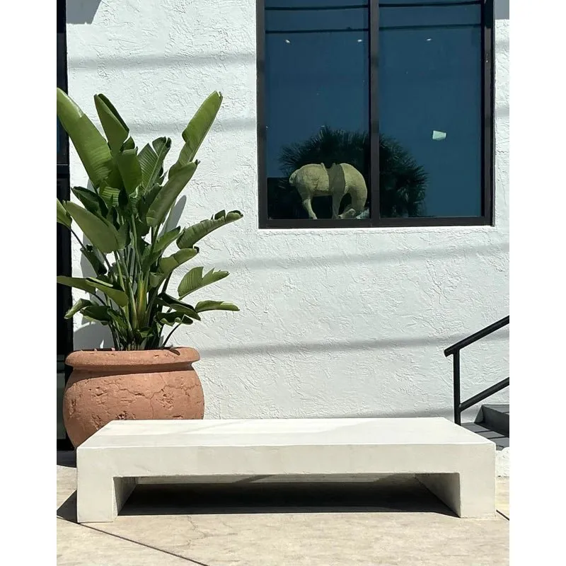 Boho Monumental Textured Concrete Coffee Table — additional photo 2