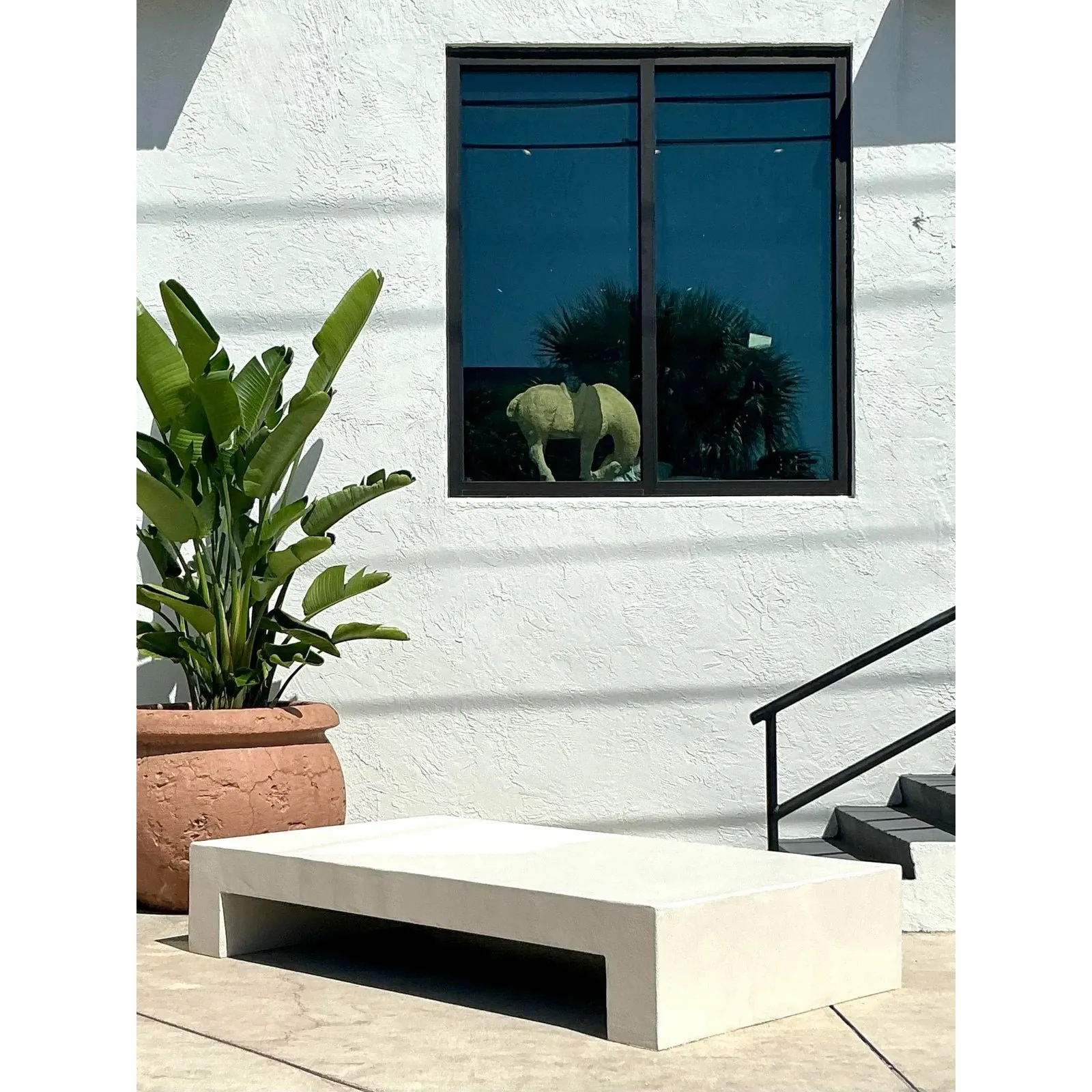 Boho Monumental Textured Concrete Coffee Table — additional photo 4
