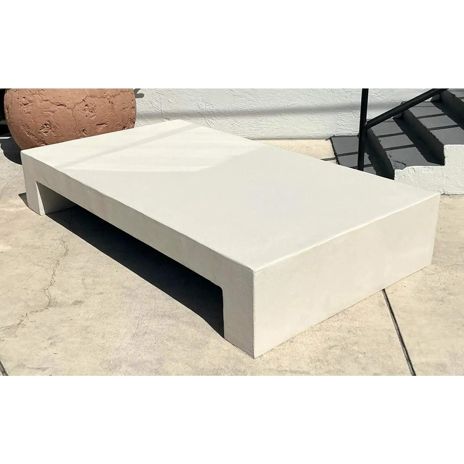 Boho Monumental Textured Concrete Coffee Table — additional photo 6