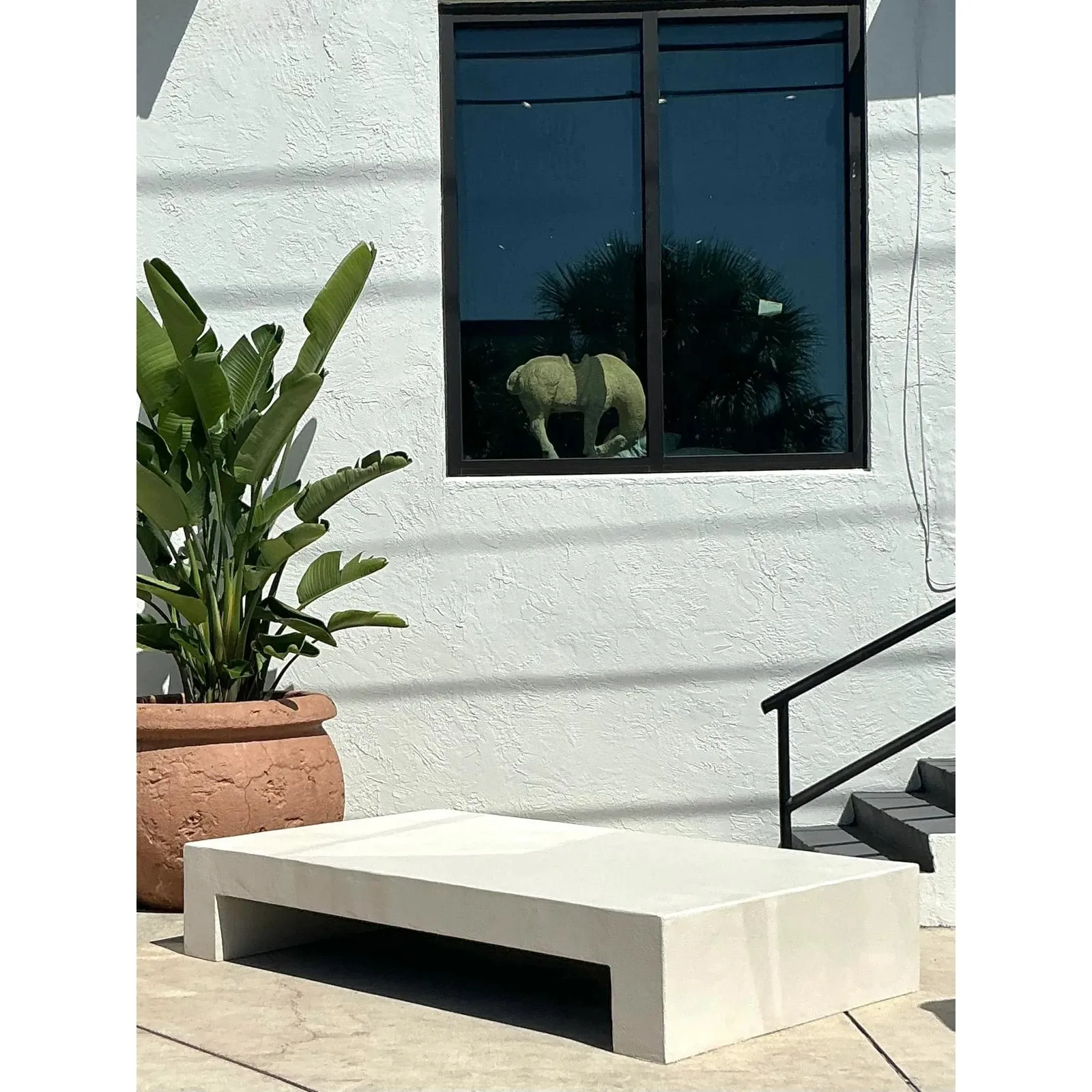 Boho Monumental Textured Concrete Coffee Table — additional photo 8