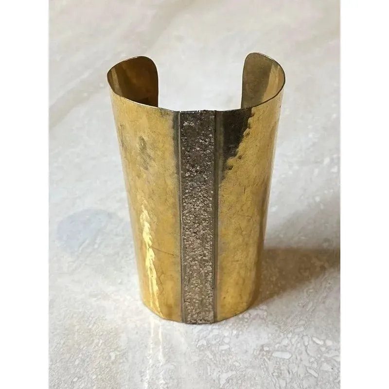 Mary McFadden Hammered Gold Cuff — additional photo 2