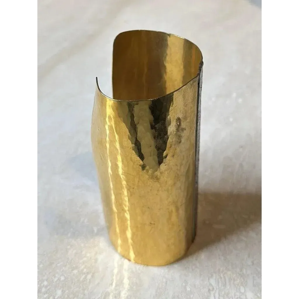 Mary McFadden Hammered Gold Cuff — additional photo 6