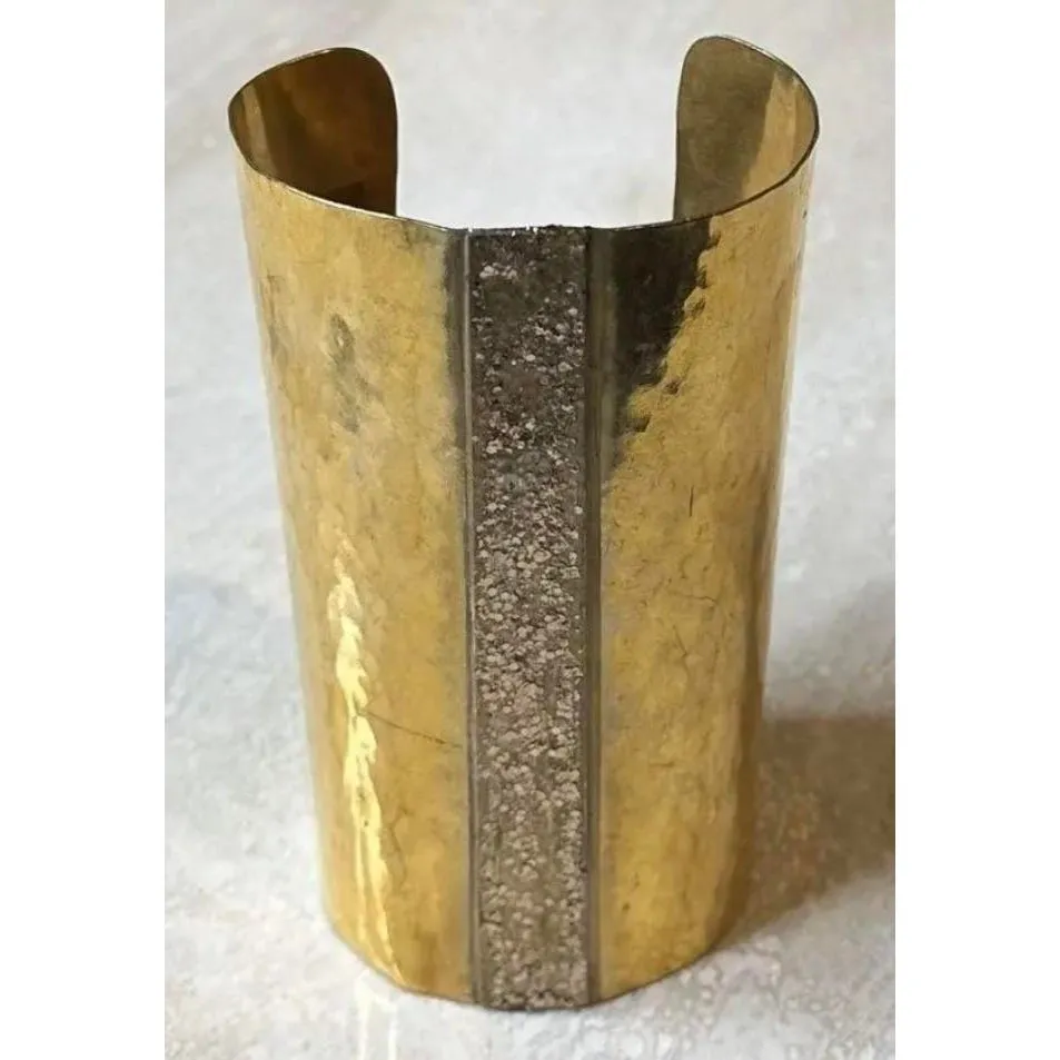 Mary McFadden Hammered Gold Cuff — additional photo 1