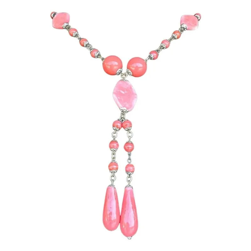 Late 20th Century Vintage Gemstone Beaded Necklace — additional photo 8