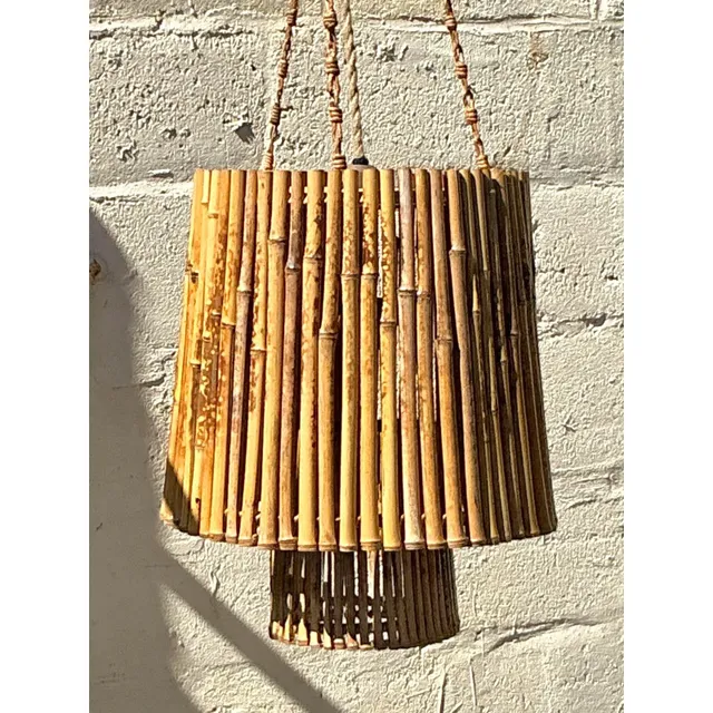 Vintage Coastal Bamboo Pendant — additional photo 2