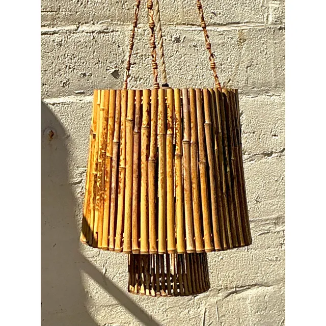 Vintage Coastal Bamboo Pendant — additional photo 3