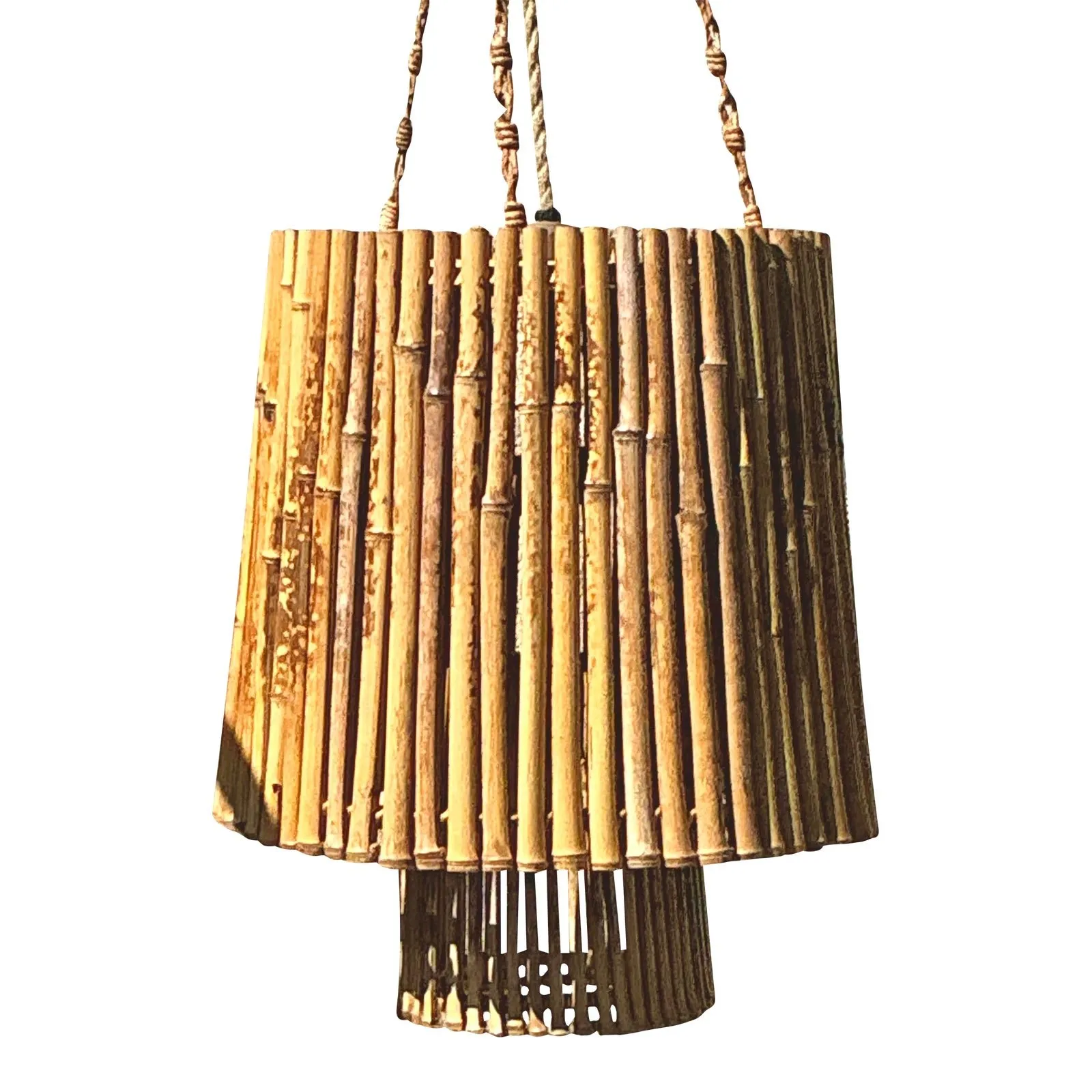 Vintage Coastal Bamboo Pendant — additional photo 1