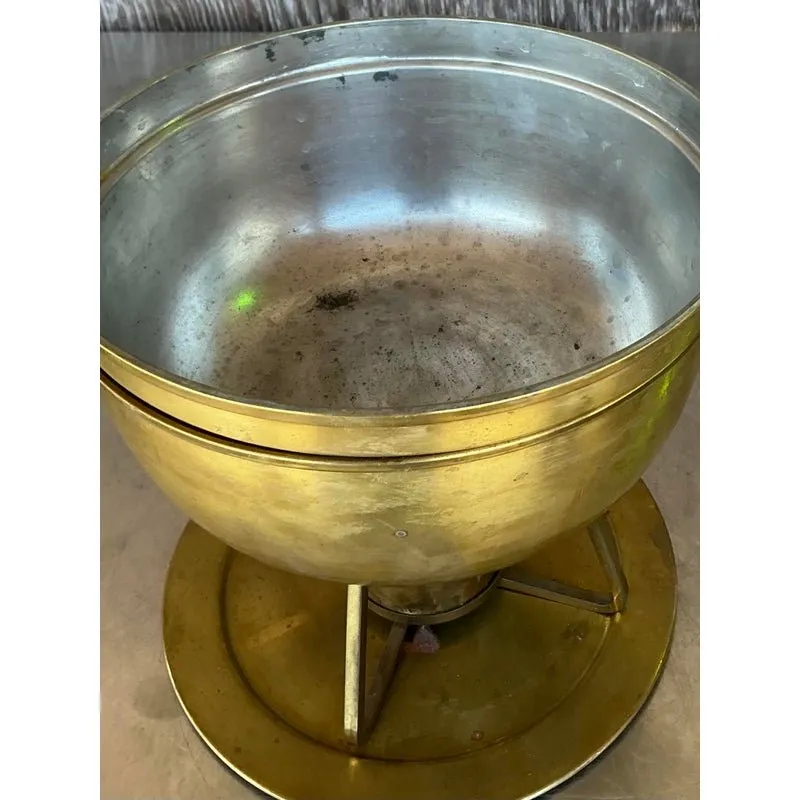 Vintage Mid-Century Modern Brass Chafing Dish After Tommi Parzinger — additional photo 6