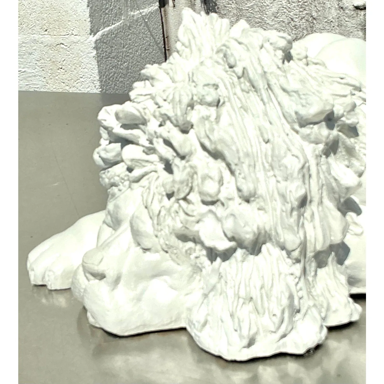 Vintage Boho 1974 Monumental Jaru Plaster Lion — additional photo 3