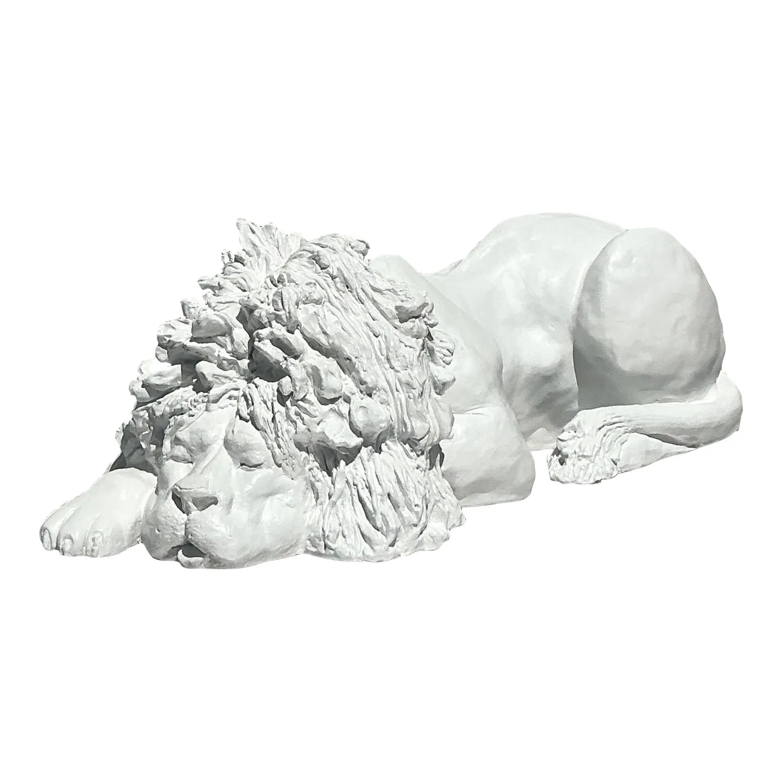 Vintage Boho 1974 Monumental Jaru Plaster Lion — additional photo 8