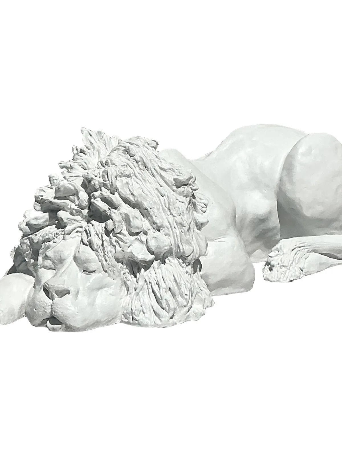 Vintage Boho 1974 Monumental Jaru Plaster Lion — additional photo 8