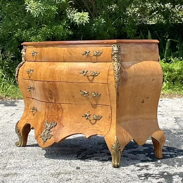 Vintage Regency Burl and Ormolu Commode — additional photo 5