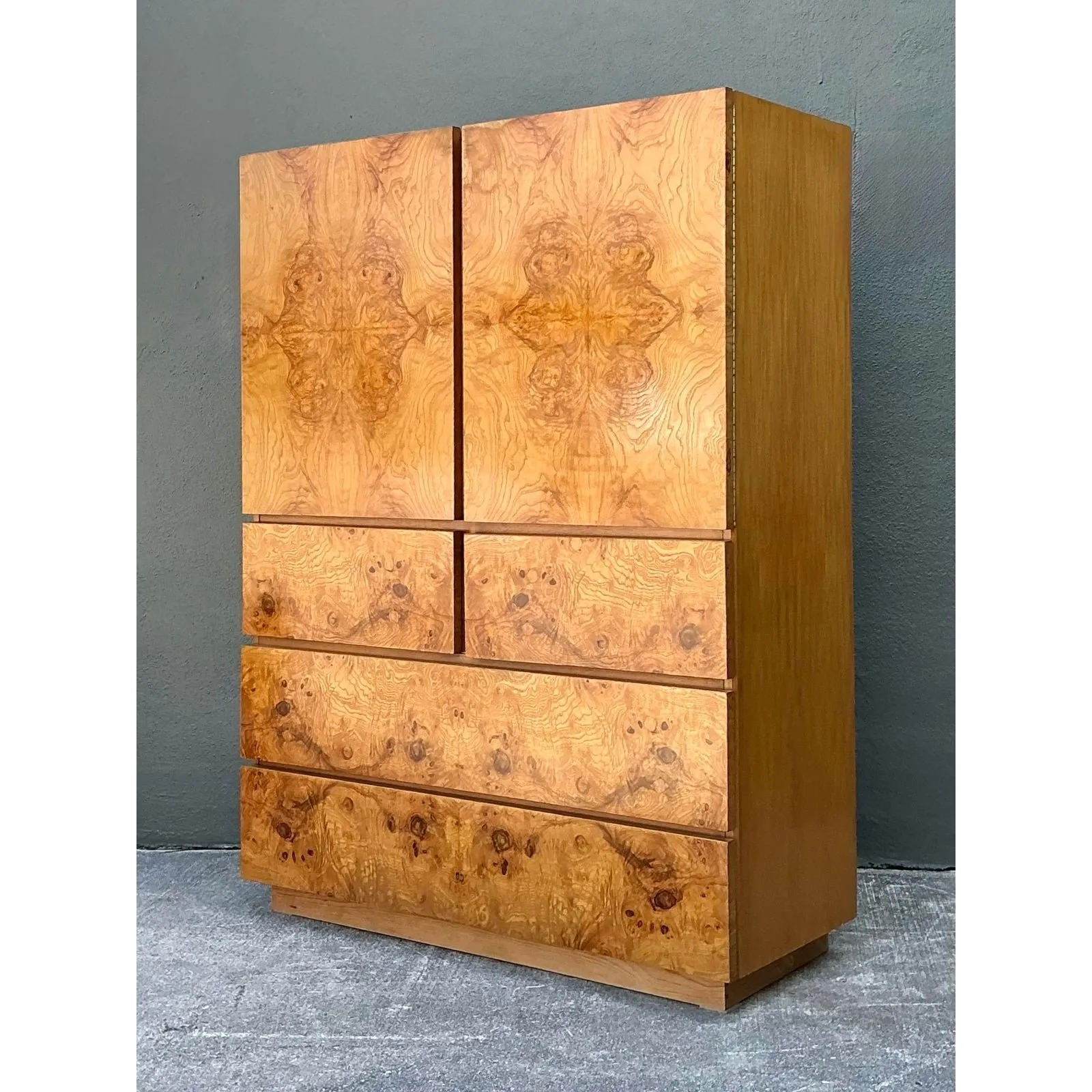 Vintage Lane Altavista Burl Wood Armoire — additional photo 6