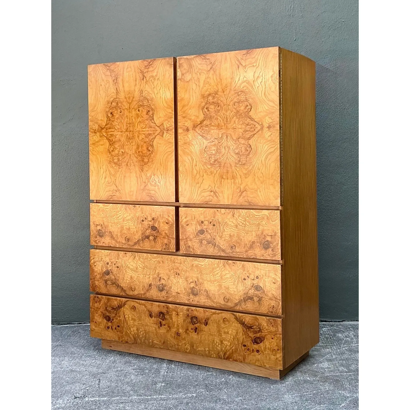 Vintage Lane Altavista Burl Wood Armoire — additional photo 5