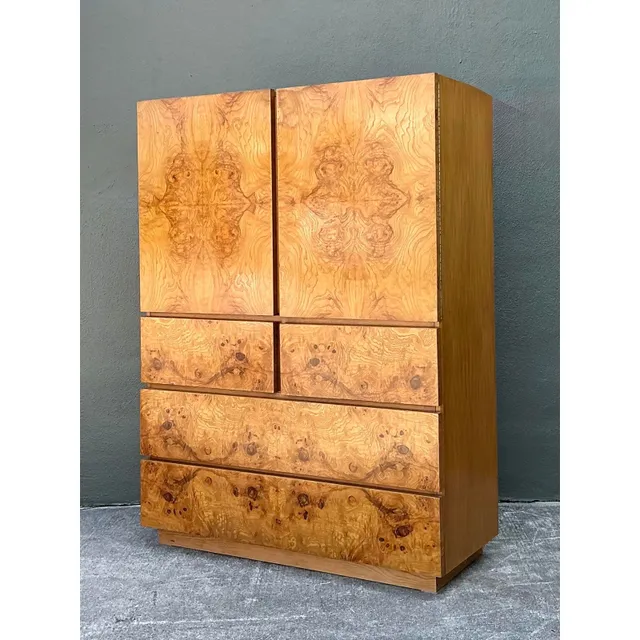 Vintage Lane Altavista Burl Wood Armoire — additional photo 5