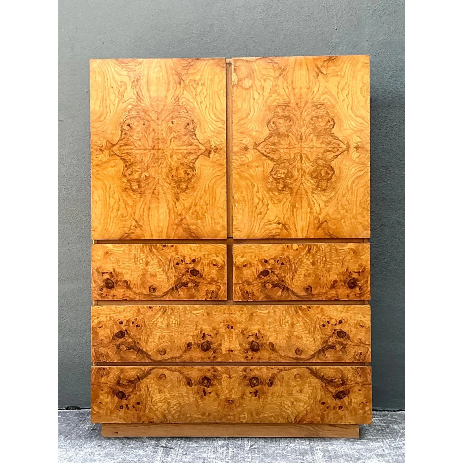 Vintage Lane Altavista Burl Wood Armoire — additional photo 4