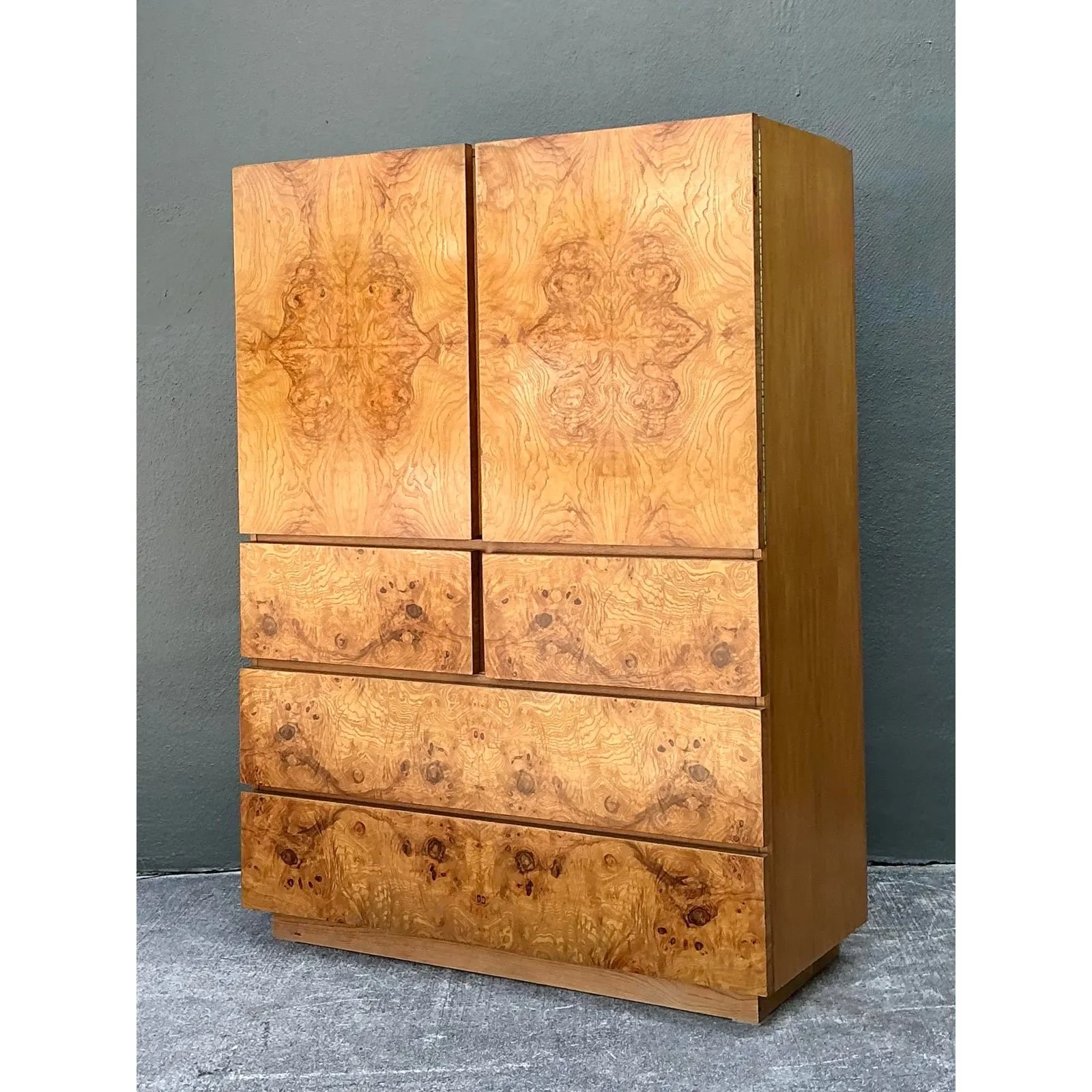 Vintage Lane Altavista Burl Wood Armoire — additional photo 3