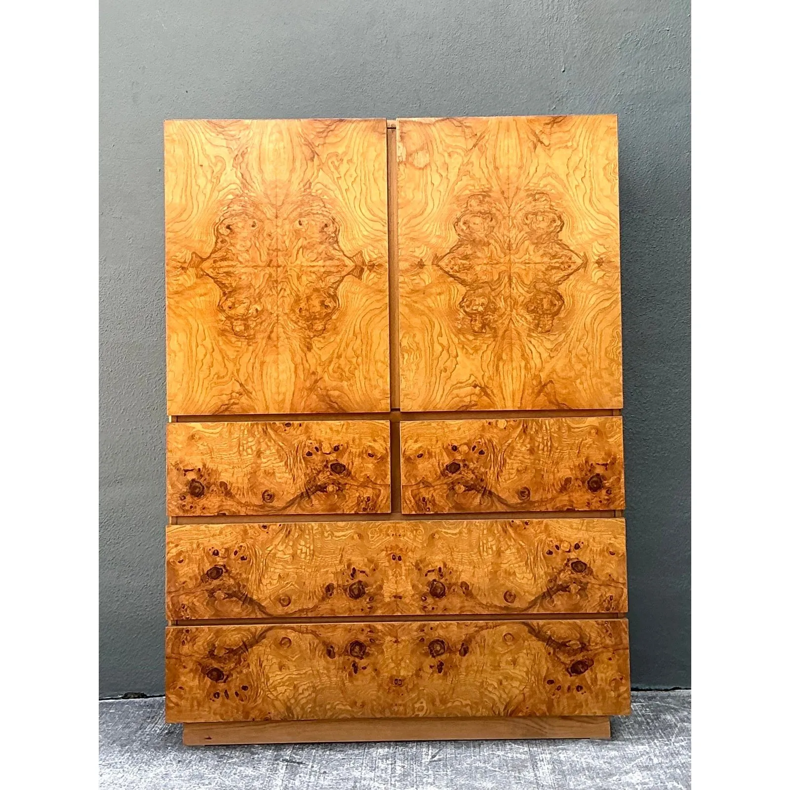 Vintage Lane Altavista Burl Wood Armoire — additional photo 1