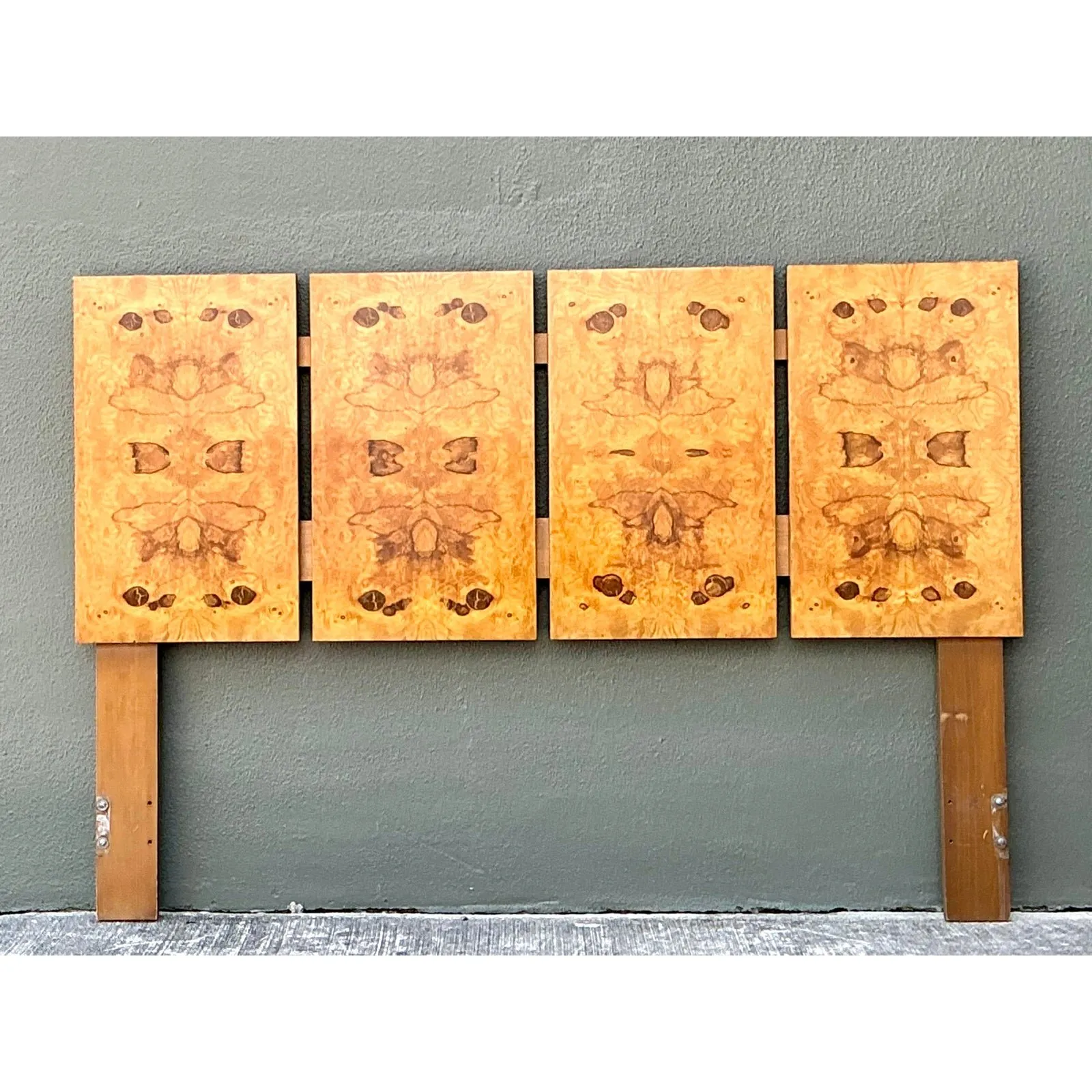 Vintage Lane Altavista Book Matched Burl Wood Full Headboard — additional photo 1