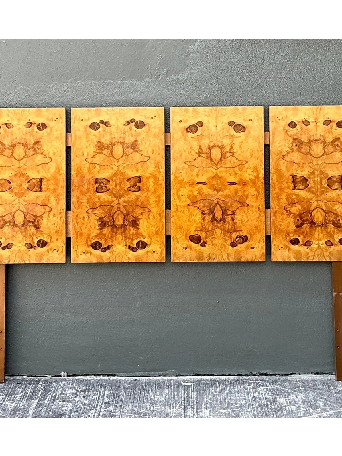 Vintage Lane Altavista Book Matched Burl Wood Full Headboard — additional photo 2