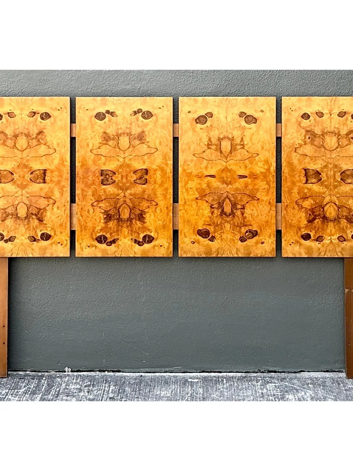 Vintage Lane Altavista Book Matched Burl Wood Full Headboard — additional photo 3