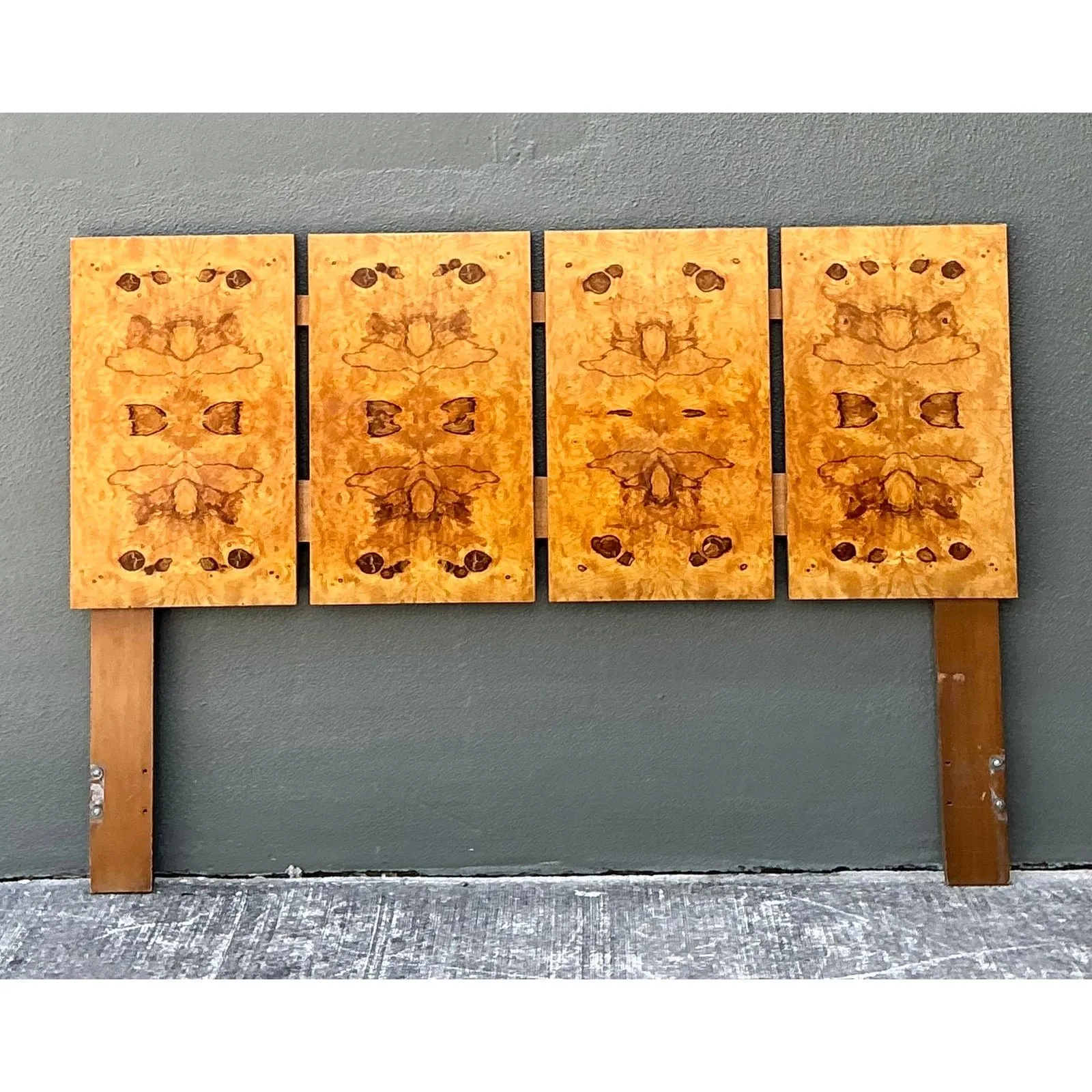 Vintage Lane Altavista Book Matched Burl Wood Full Headboard — additional photo 5