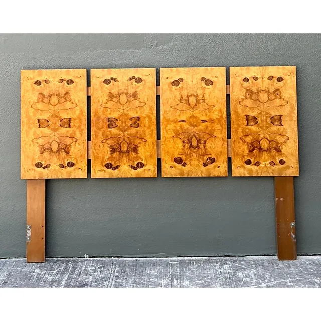 Vintage Lane Altavista Book Matched Burl Wood Full Headboard — additional photo 5
