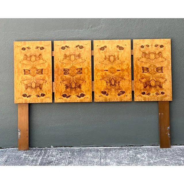 Vintage Lane Altavista Book Matched Burl Wood Full Headboard — additional photo 7