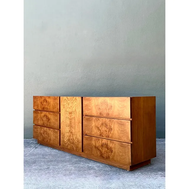 Vintage Lane Book Matched Burl Wood Credenza — additional photo 2