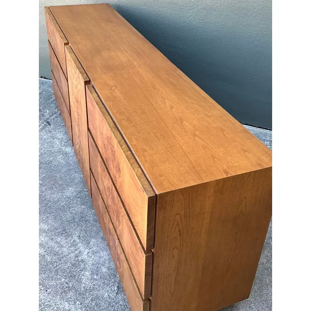 Vintage Lane Book Matched Burl Wood Credenza — additional photo 8