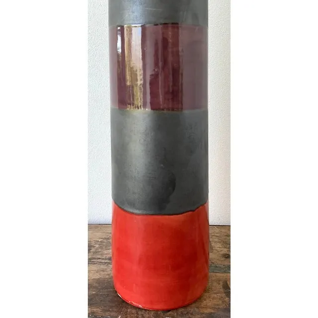 Vintage Original Studio Pottery Vase - Pottery, 5.25W x 25.5H — additional photo 3