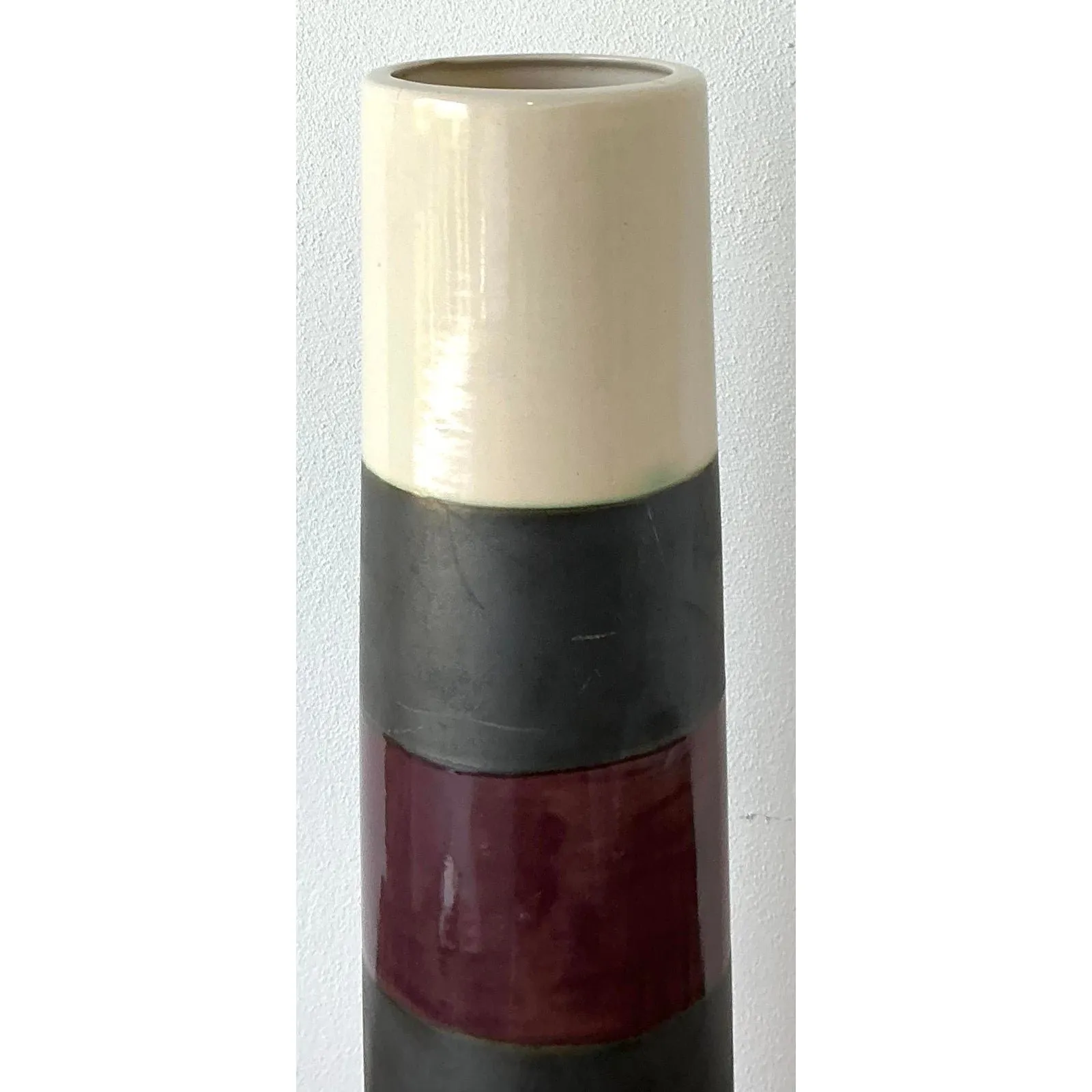 Vintage Original Studio Pottery Vase - Pottery, 5.25W x 25.5H — additional photo 6