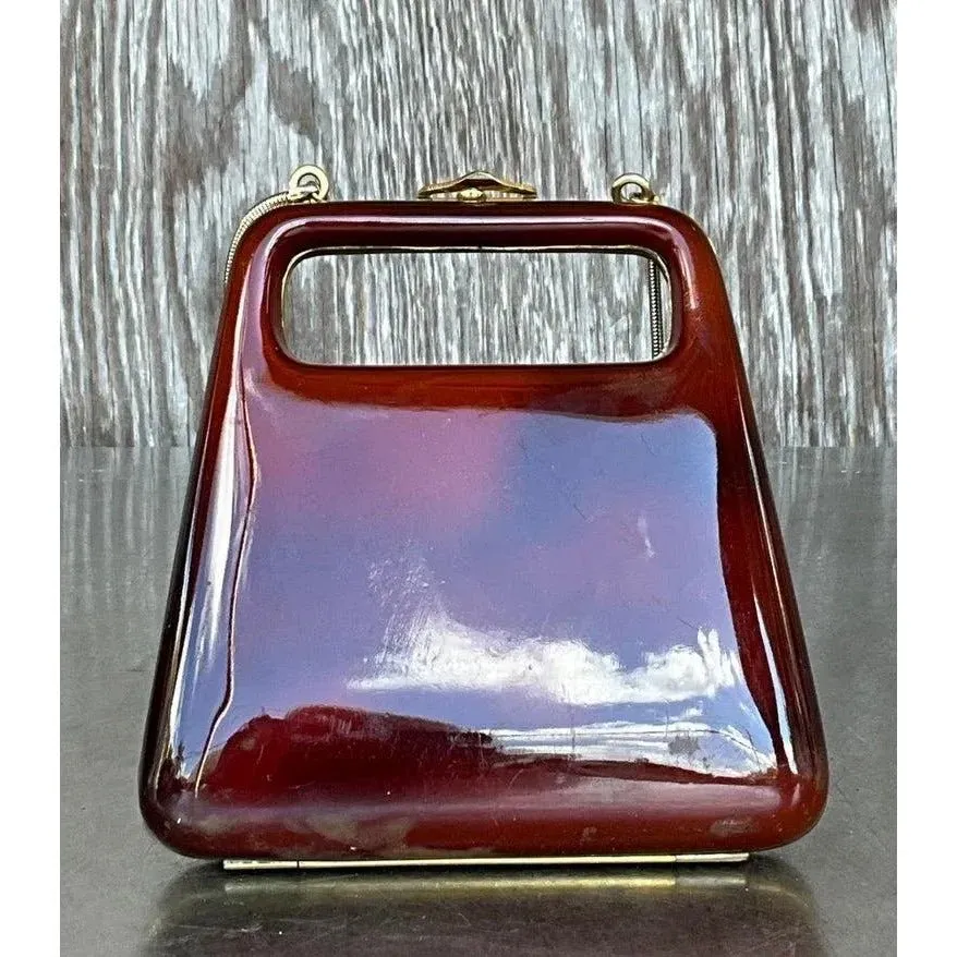 Vintage Retro Lucite Clutch — additional photo 1