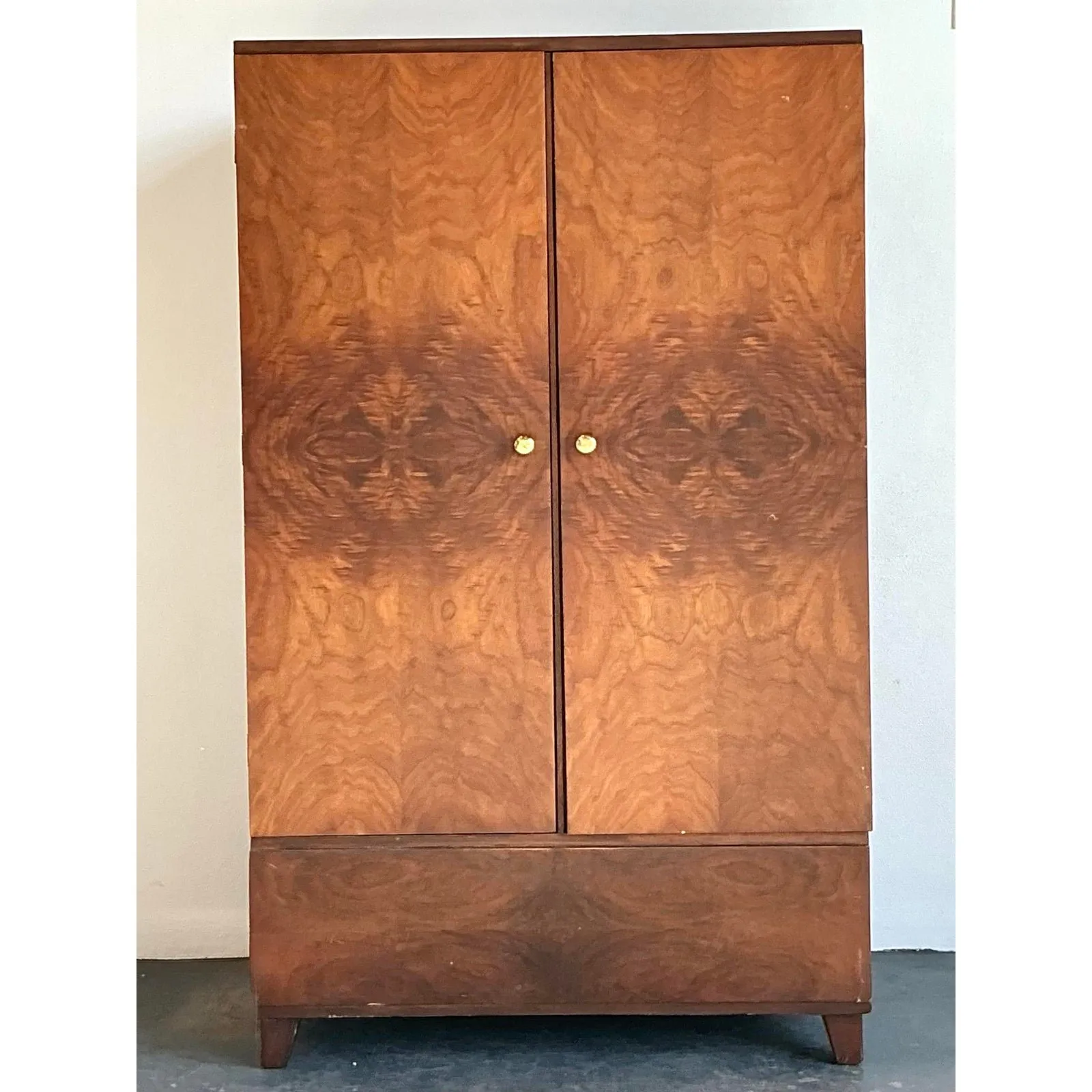 Vintage Burl Wood Armoire — additional photo 3