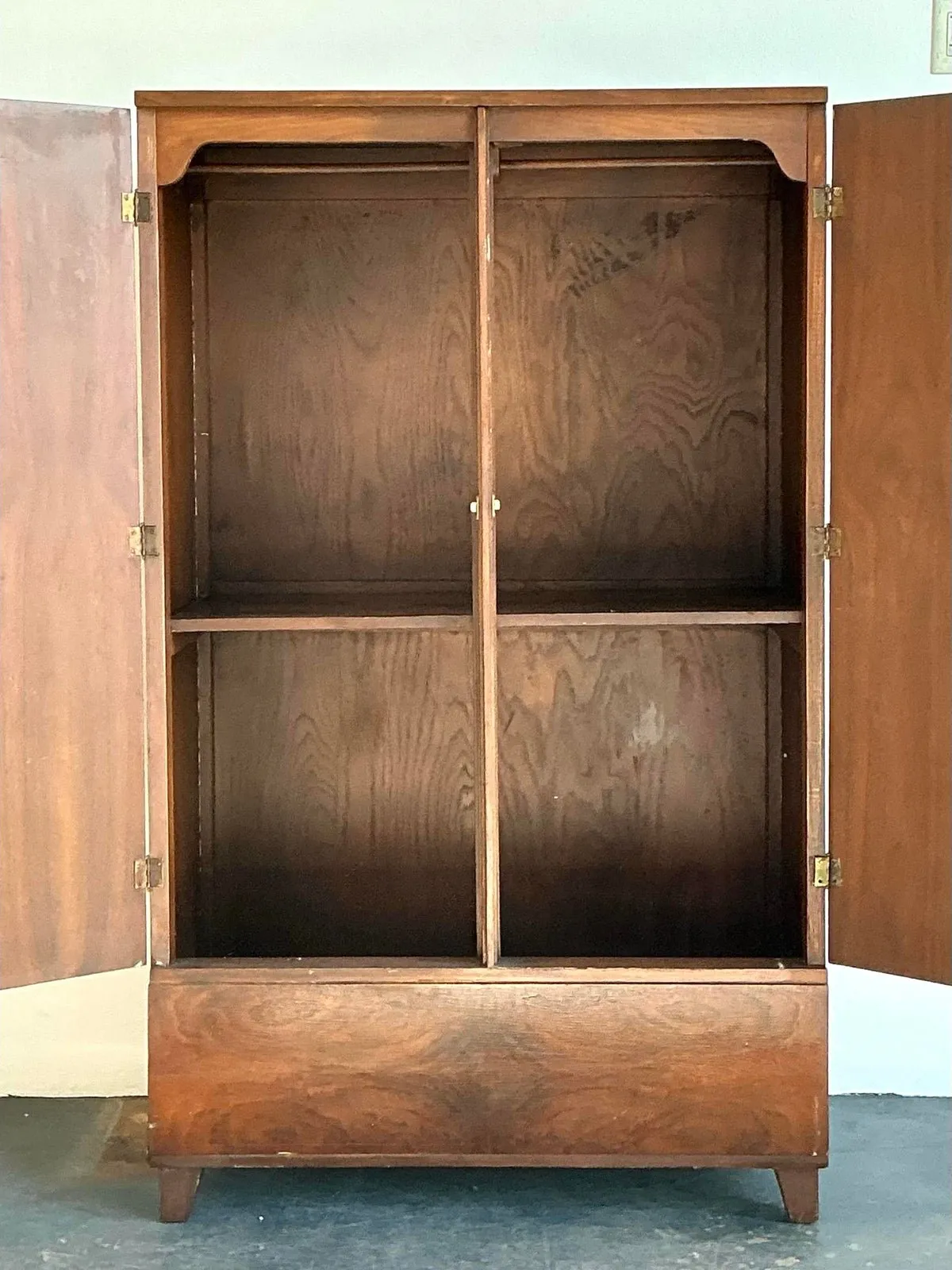 Vintage Burl Wood Armoire — additional photo 4