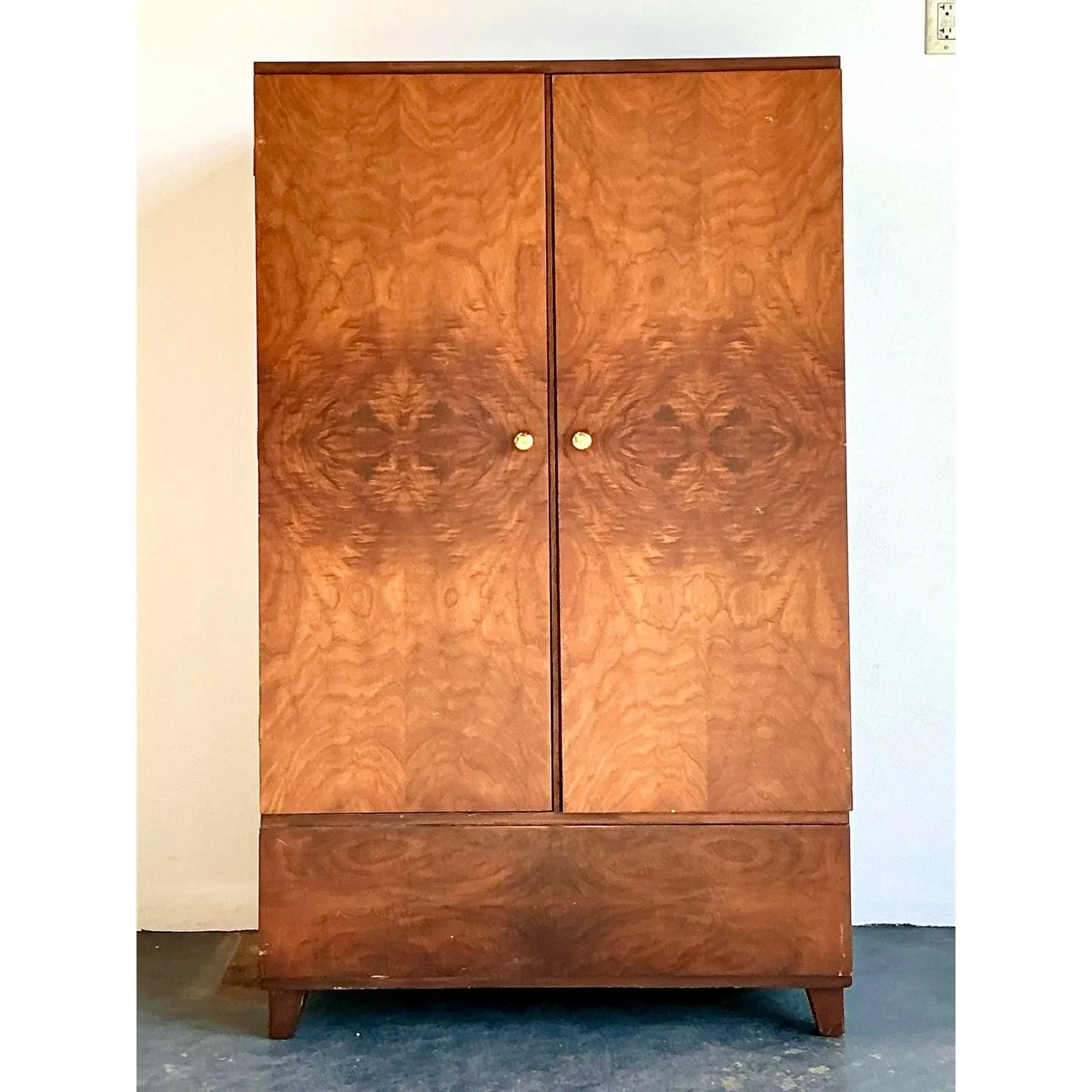 Vintage Burl Wood Armoire — additional photo 6
