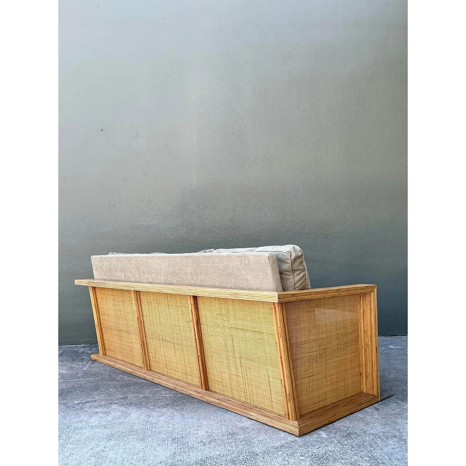 Vintage Lane Pencil Reed and Cane Sofa — additional photo 5