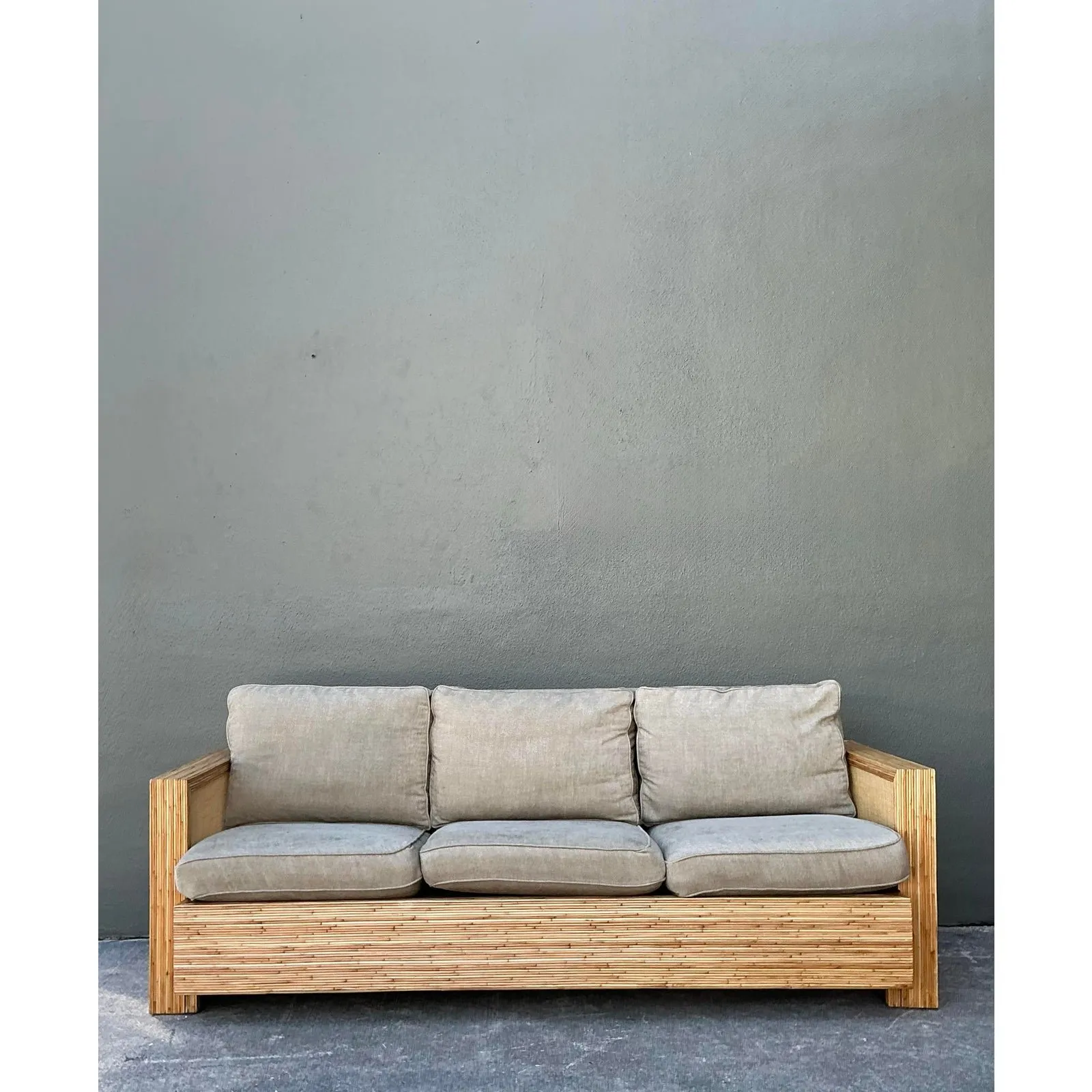 Vintage Lane Pencil Reed and Cane Sofa — additional photo 6