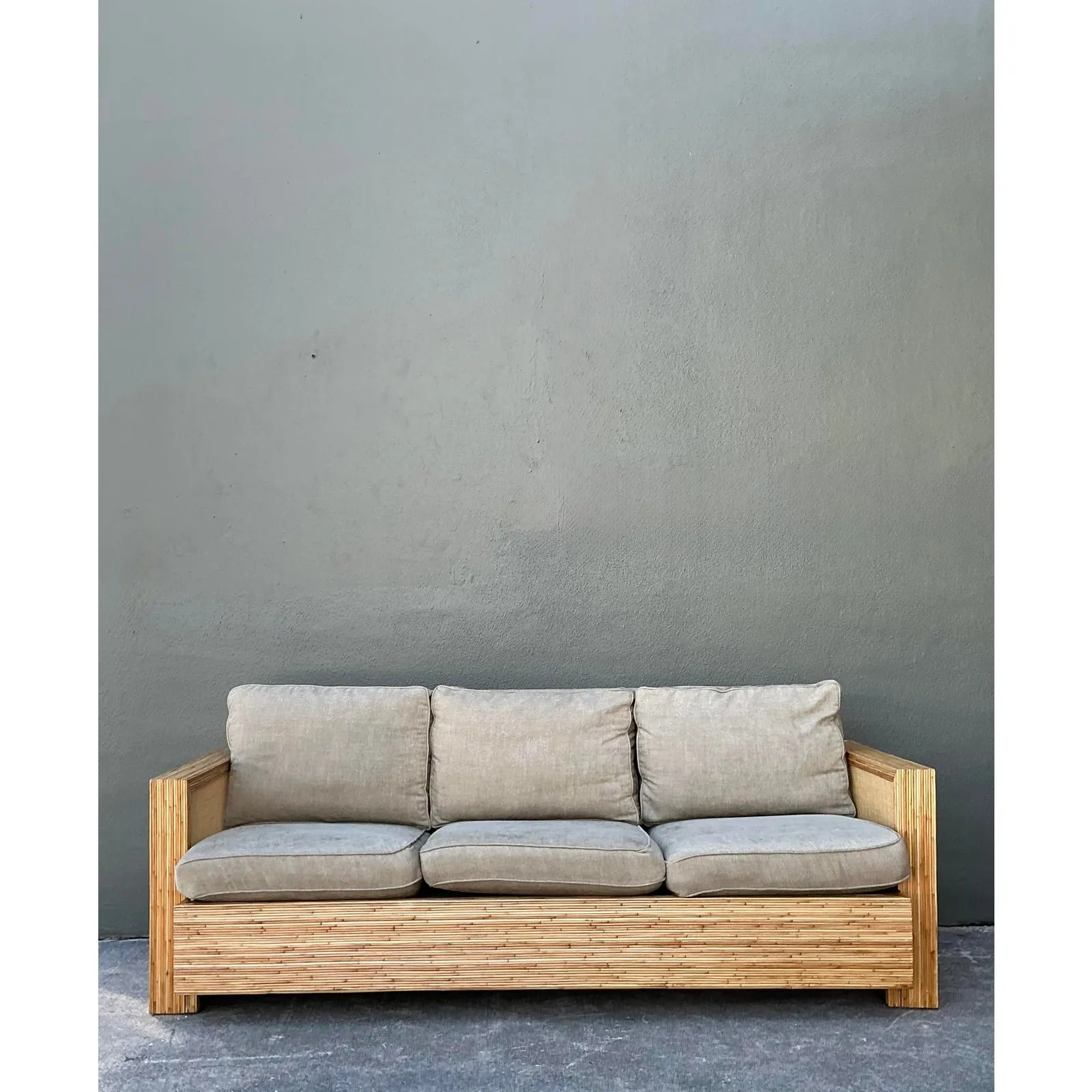 Vintage Lane Pencil Reed and Cane Sofa — additional photo 4