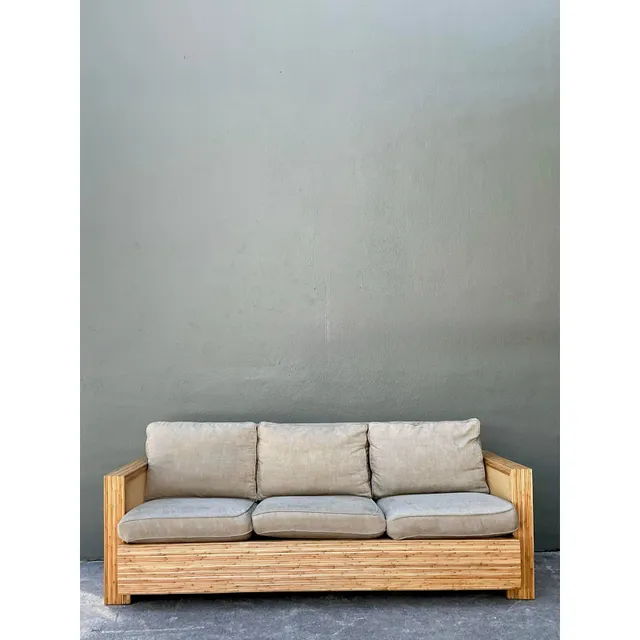 Vintage Lane Pencil Reed and Cane Sofa — additional photo 8